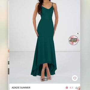 Azazie Summer Dress in Peacock - Size A10